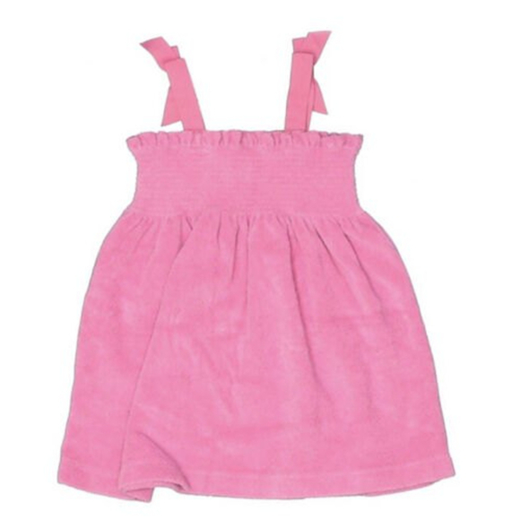 Janie and Jack Sz 6-12 Mth‎ Pink Swimsuit Coverup French Terry Dress - Picture 2 of 7